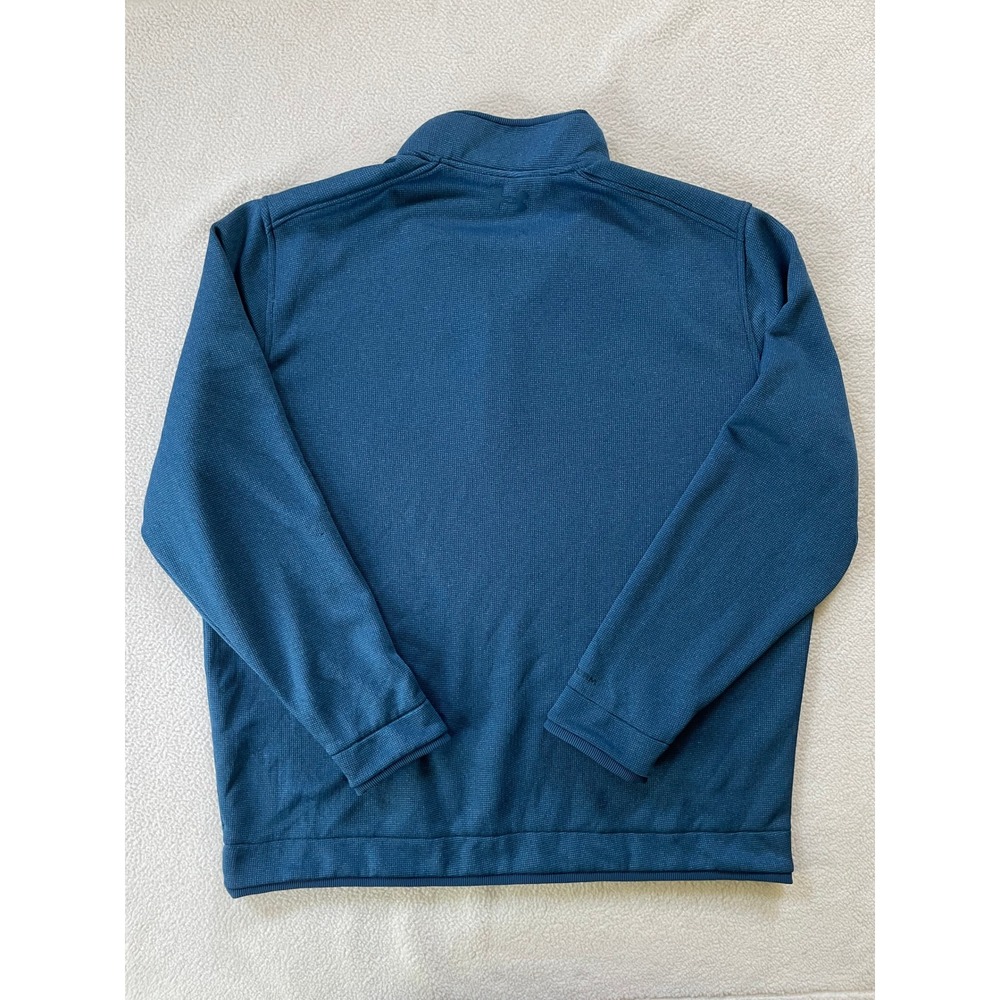 Under Armour Mens 2XL Pullover Blue Golf 1/4 Zip Textured Knit Loose Fit - Picture 12 of 15